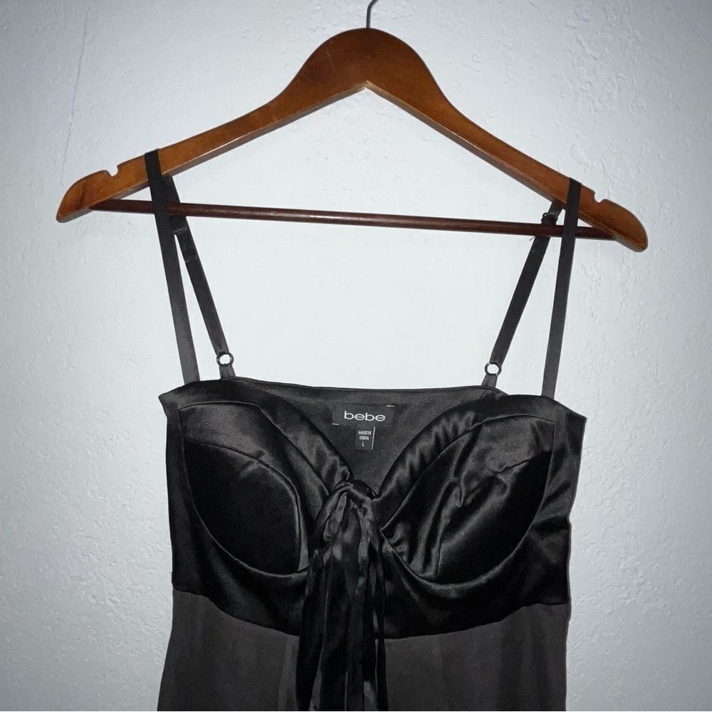 Bebe Black Cocktail Dress - Picture 3 of 9